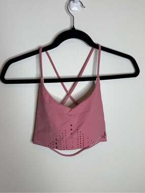 CSB Pink Cross-Back Performance Sports Bra size small